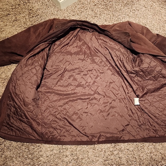Bagatelle Large Brown Suede Leather Jacket - Picture 4 of 5